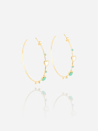 Hoop Earrings Turquoise