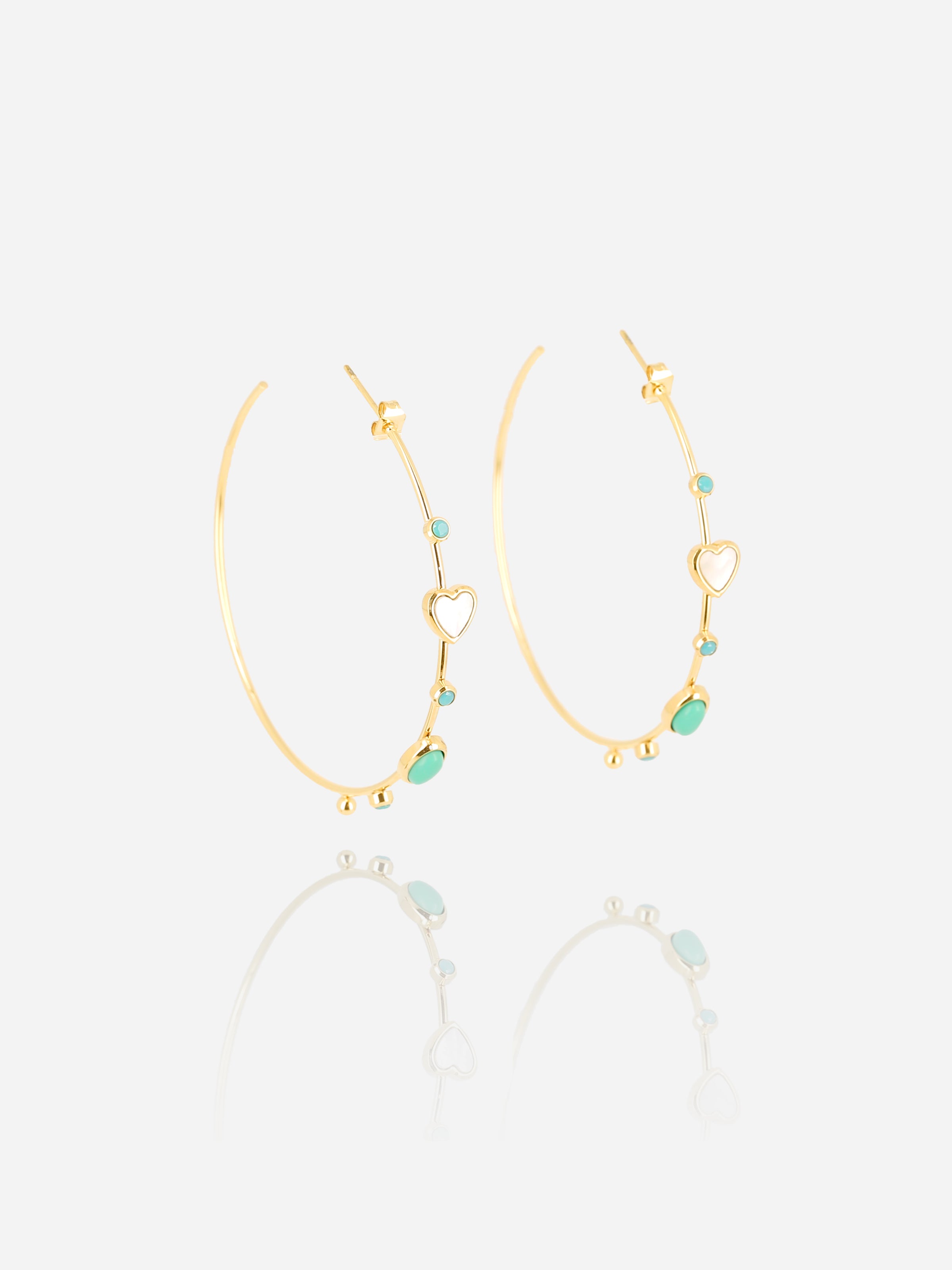 Hoop Earrings Turquoise