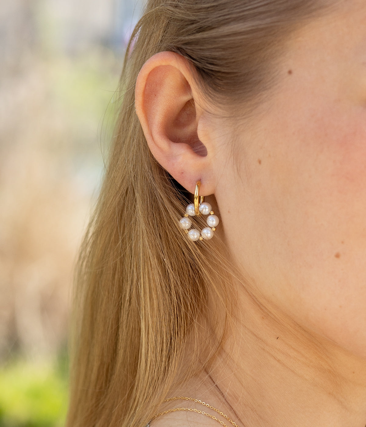 Jade earrings