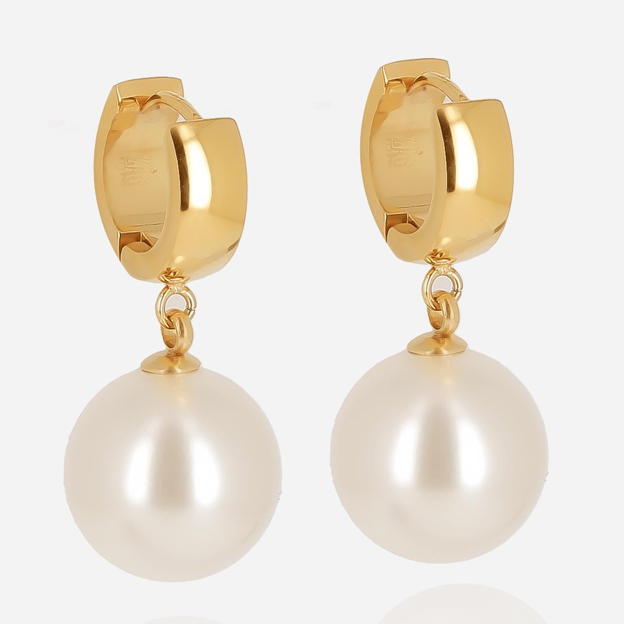 Hoop Pearl Earrings