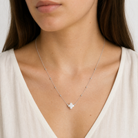 Velasquez Necklace - Steel White