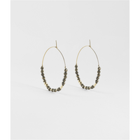 Favela Earrings in Pyrite