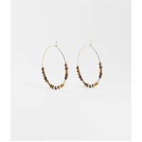 Favela Earrings in Tiger's eye