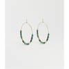 Favela Earrings in Malachite