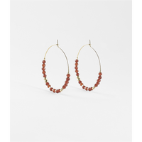 Favella Earrings in Carnelian